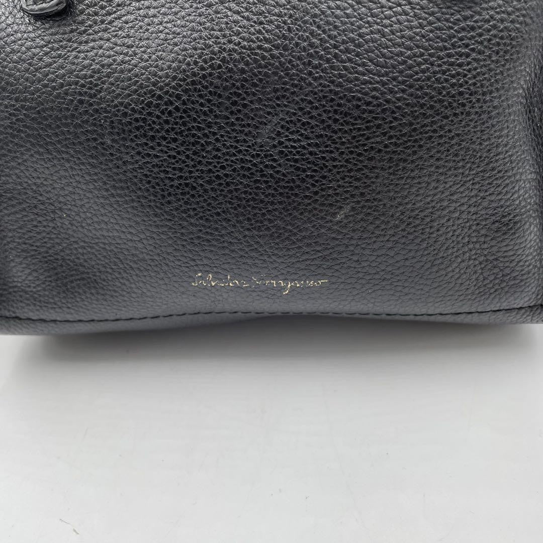 Salvatore Ferragamo Hand Bag Tote Purse Gancini Authentic