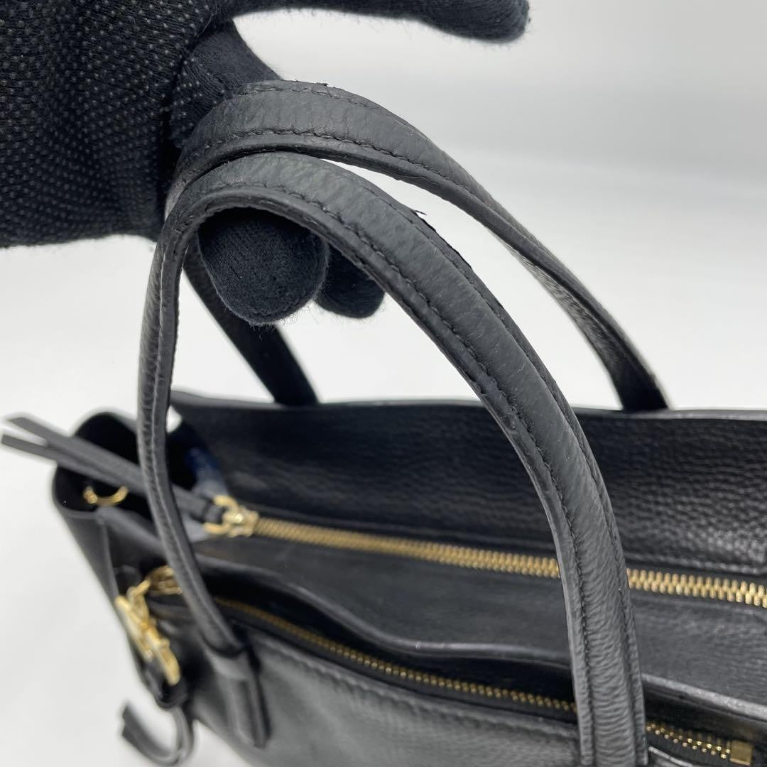 Salvatore Ferragamo Hand Bag Tote Purse Gancini Authentic