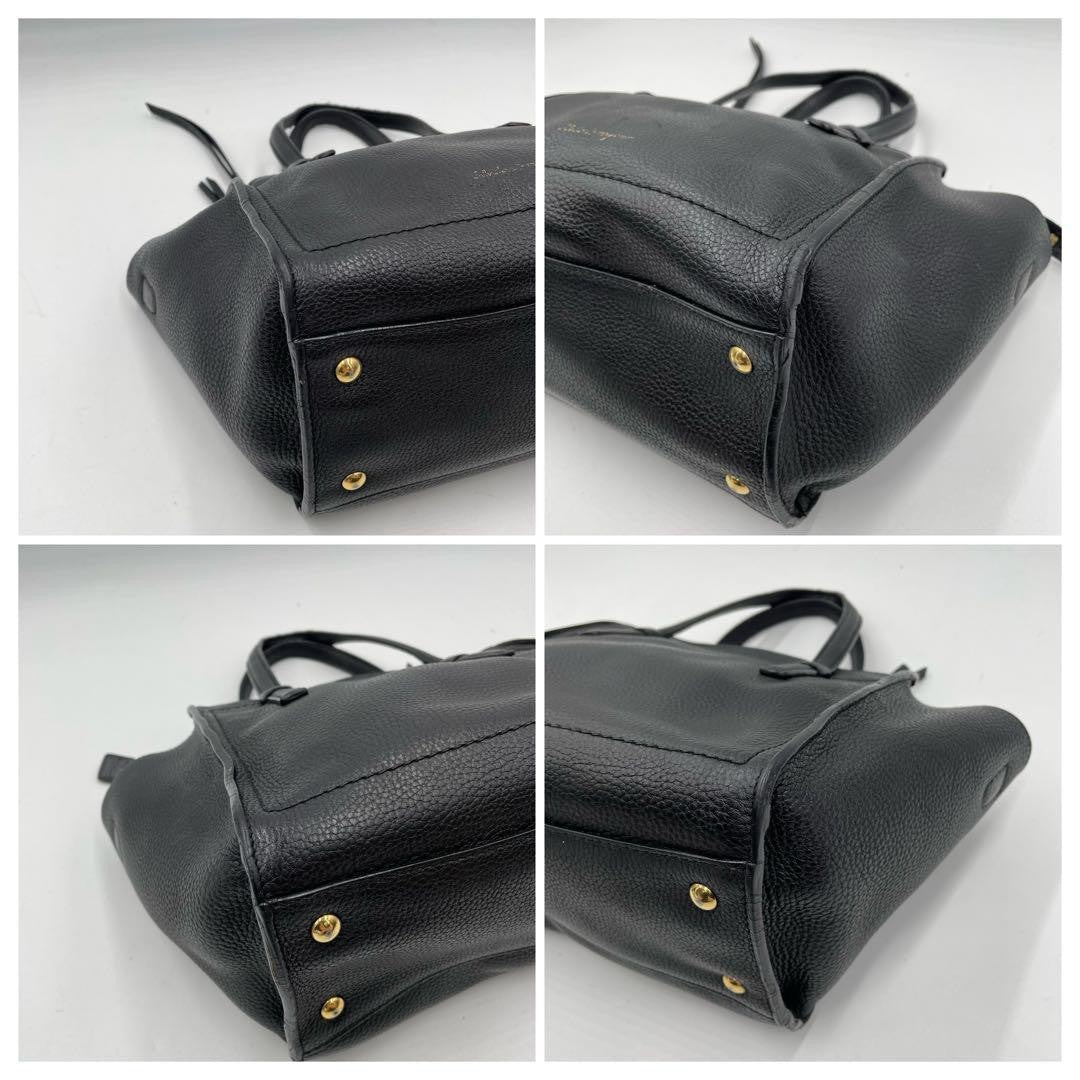 Salvatore Ferragamo Hand Bag Tote Purse Gancini Authentic