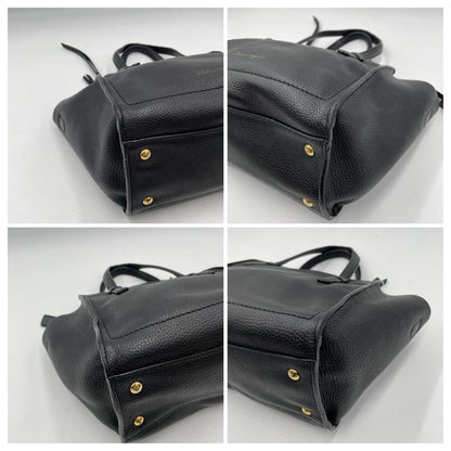 Salvatore Ferragamo Hand Bag Tote Purse Gancini Authentic