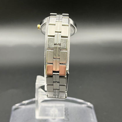 Saint Laurent Quartz Watch Wristwatch YSL Cassandra Black Silver Women's Auth
