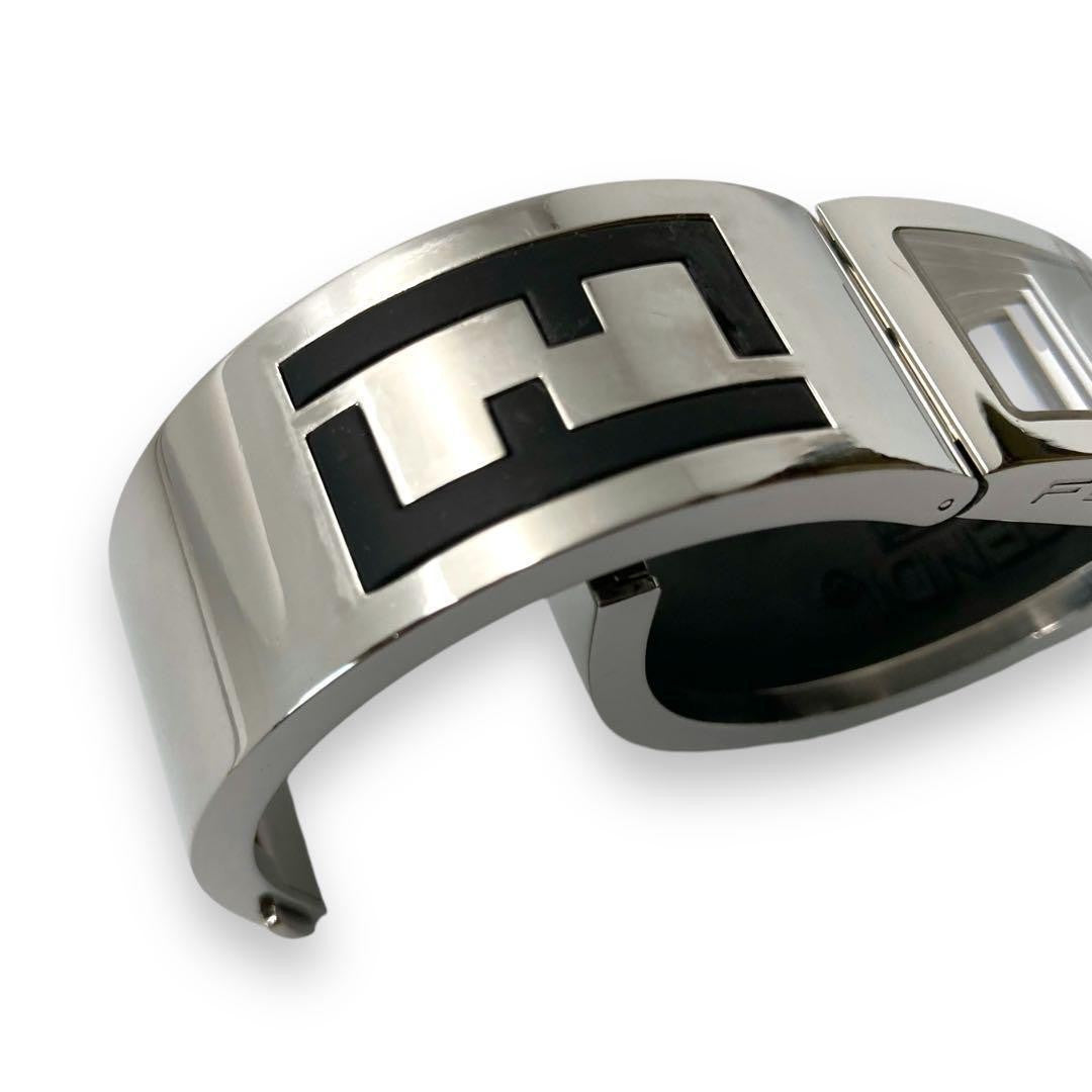 FENDI Quartz Watch Wristwatch Logo Silver Women's Authentic