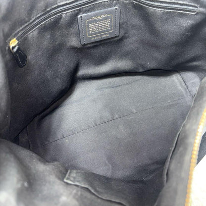 COACH Hand Bag Tote Purse Leather Black Authentic