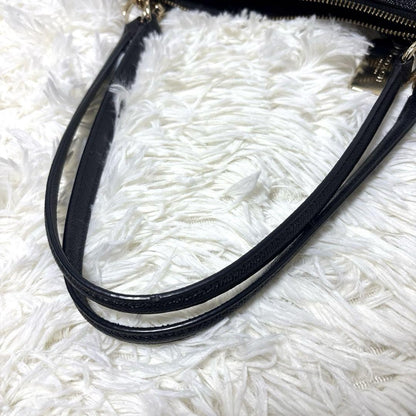 COACH Hand Bag Tote Purse Leather Black Authentic