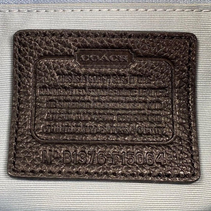 COACH Shoulder Bag Purse Leather Black Authentic