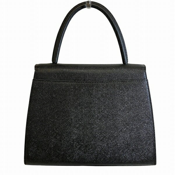 Saint Laurent Hand Bag Tote Purse YSL Cassandra Leather Black Authentic