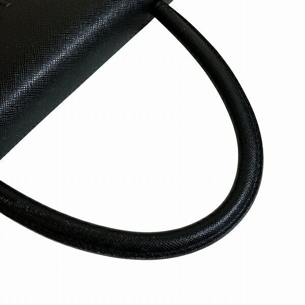 Saint Laurent Hand Bag Tote Purse YSL Cassandra Leather Black Authentic
