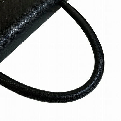 Saint Laurent Hand Bag Tote Purse YSL Cassandra Leather Black Authentic
