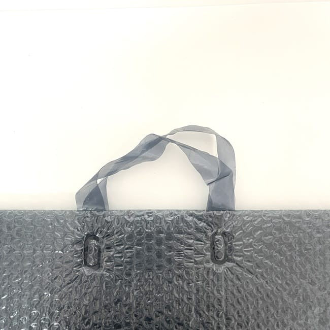 MIU MIU Hand Bag Tote Purse Logo Vinyl Gray Authentic
