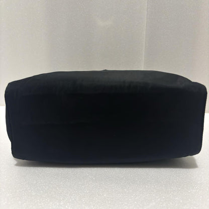 PRADA Hand Bag Tote Purse Logo Nylon Black Authentic