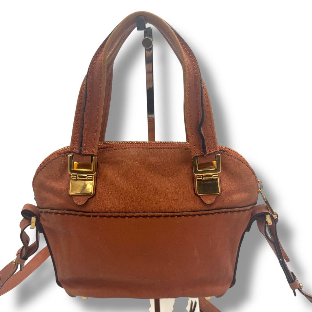 Chloe Shoulder Bag Purse Leather Brown Authentic