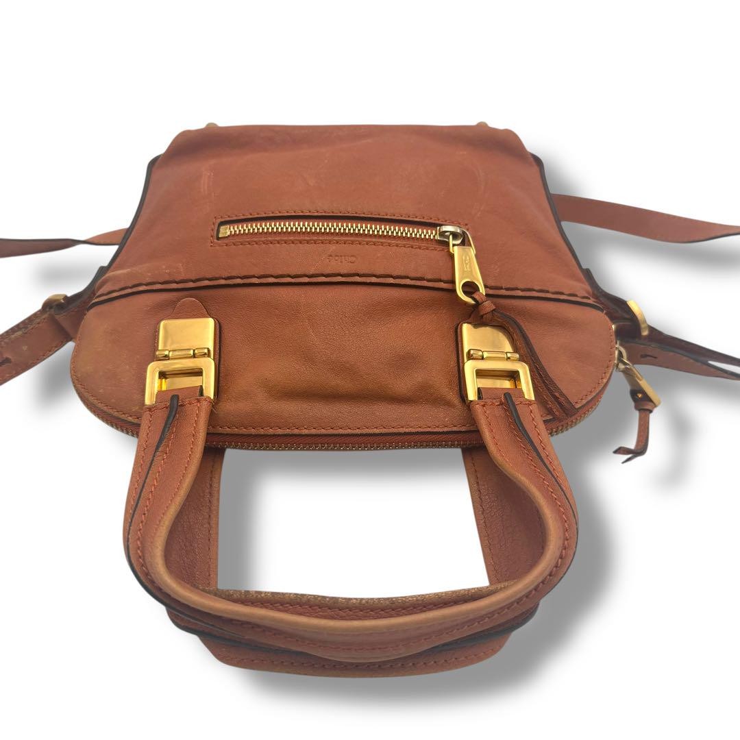 Chloe Shoulder Bag Purse Leather Brown Authentic