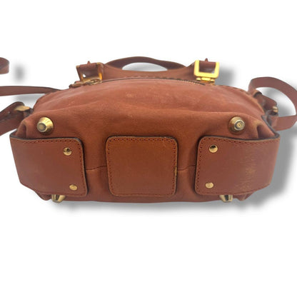 Chloe Shoulder Bag Purse Leather Brown Authentic