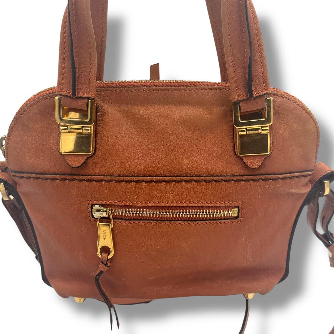 Chloe Shoulder Bag Purse Leather Brown Authentic