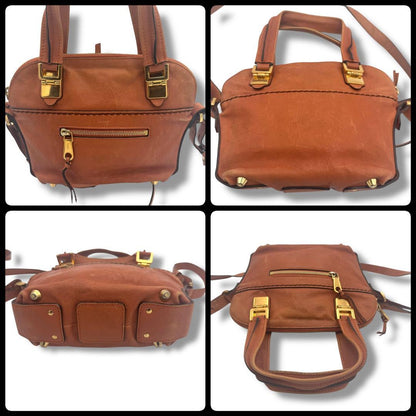 Chloe Shoulder Bag Purse Leather Brown Authentic