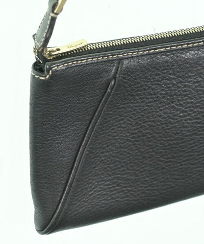 Salvatore Ferragamo Hand Shoulder Bag Tote Purse Gancini Black Authentic