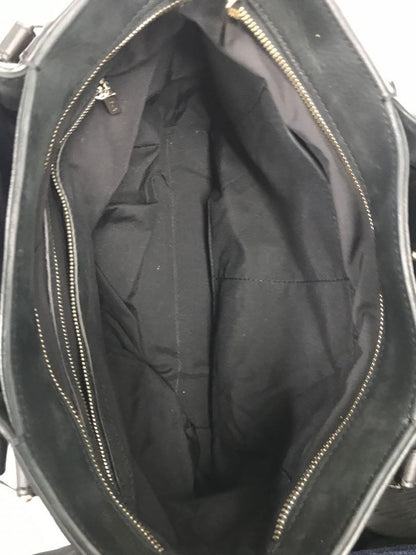 TOD'S Hand Bag Tote Purse Leather Black Authentic