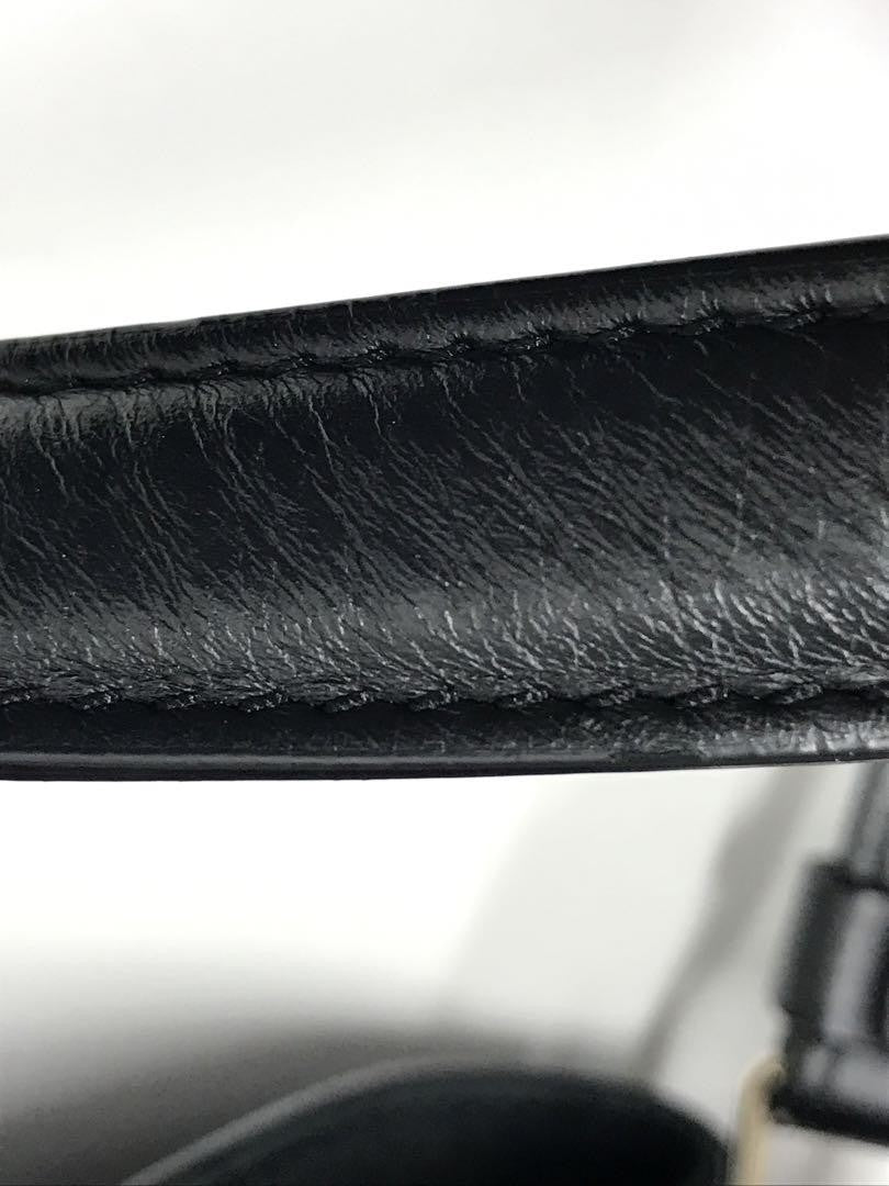 TOD'S Hand Bag Tote Purse Leather Black Authentic