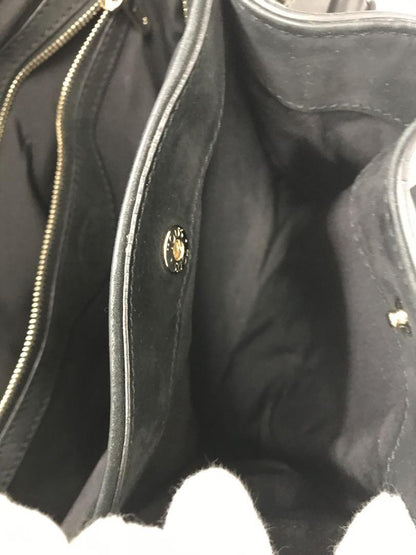 TOD'S Hand Bag Tote Purse Leather Black Authentic