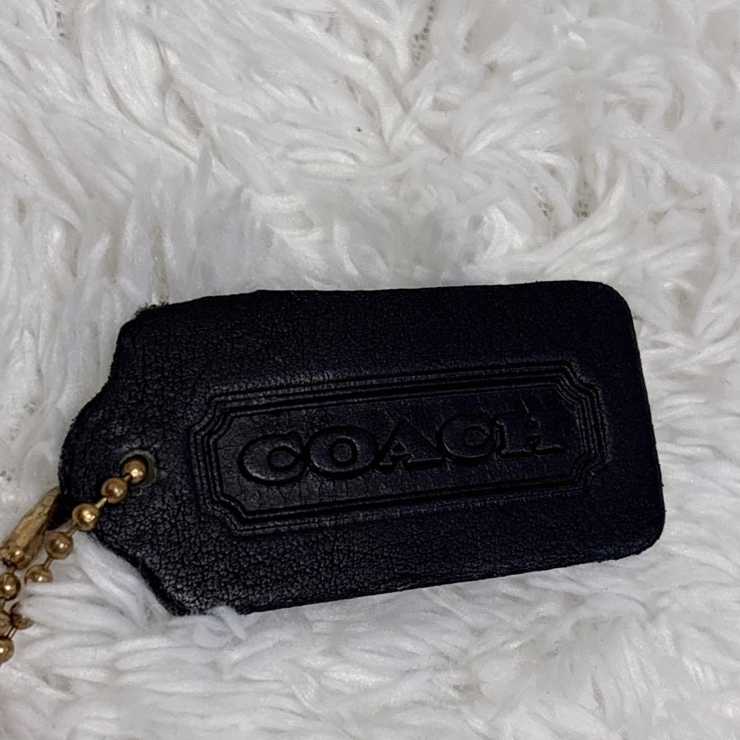 COACH Shoulder Bag Purse Old Leather Black Authentic