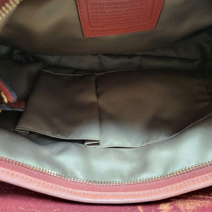 COACH Shoulder Bag Purse Leather Brown Authentic