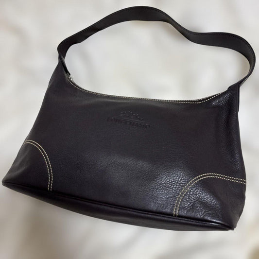 Longchamp Shoulder Bag Purse Leather Authentic