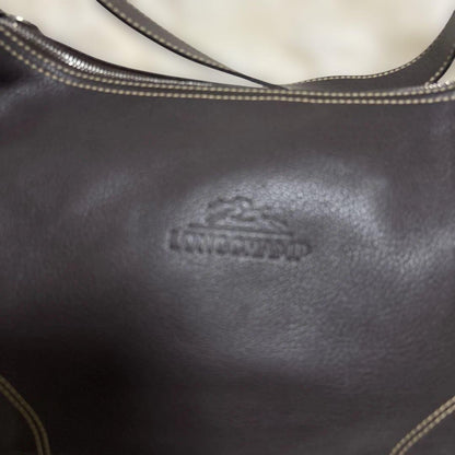 Longchamp Shoulder Bag Purse Leather Authentic