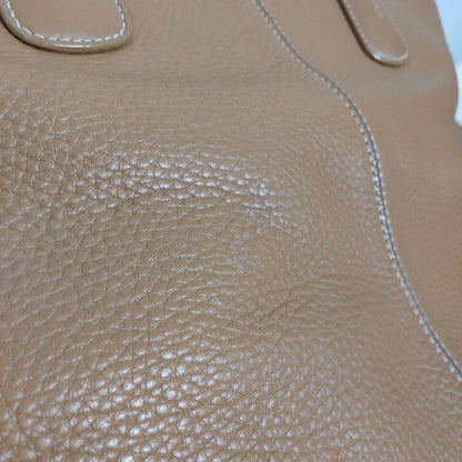 TOD'S Hand Bag Tote Purse Leather Camel Authentic