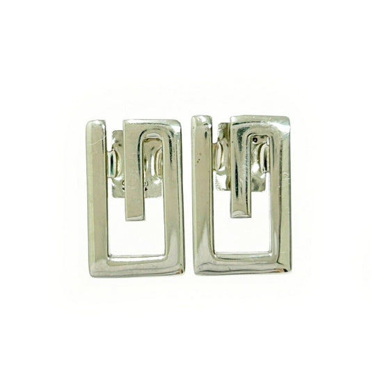 GUCCI Earrings G Logo Silver 925 Women Accessory Authentic