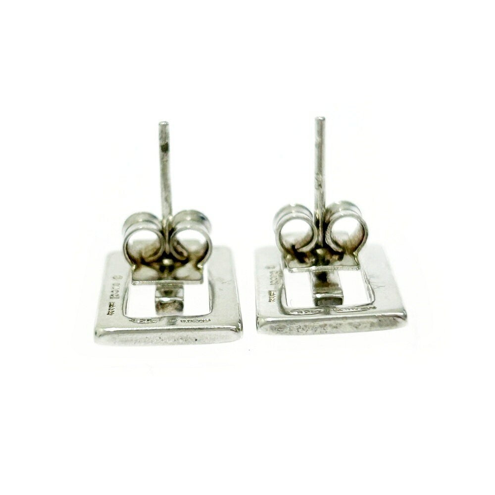 GUCCI Earrings G Logo Silver 925 Women Accessory Authentic