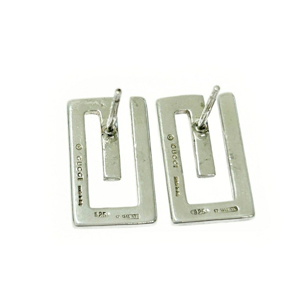 GUCCI Earrings G Logo Silver 925 Women Accessory Authentic