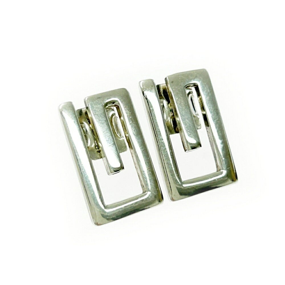 GUCCI Earrings G Logo Silver 925 Women Accessory Authentic