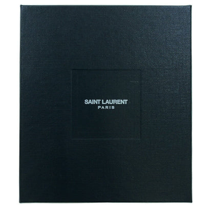 Saint Laurent Paris Card Case Holder Wallet Compact Purse Logo Leather Black