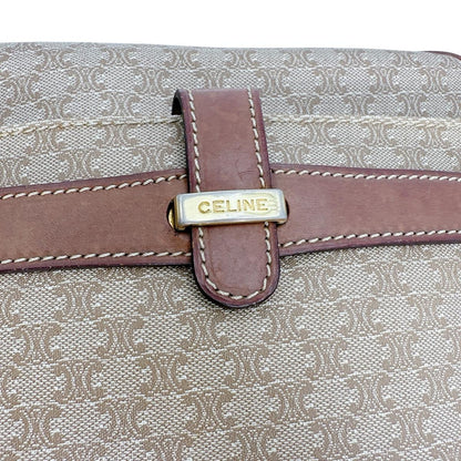 CELINE shoulder bag Macadam Purse PVC Leather Brown Authentic Women's Used