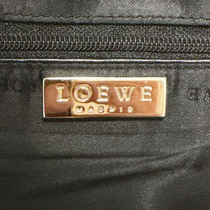 LOEWE Hand Bag Tote Purse Anagram Leather Green Authentic