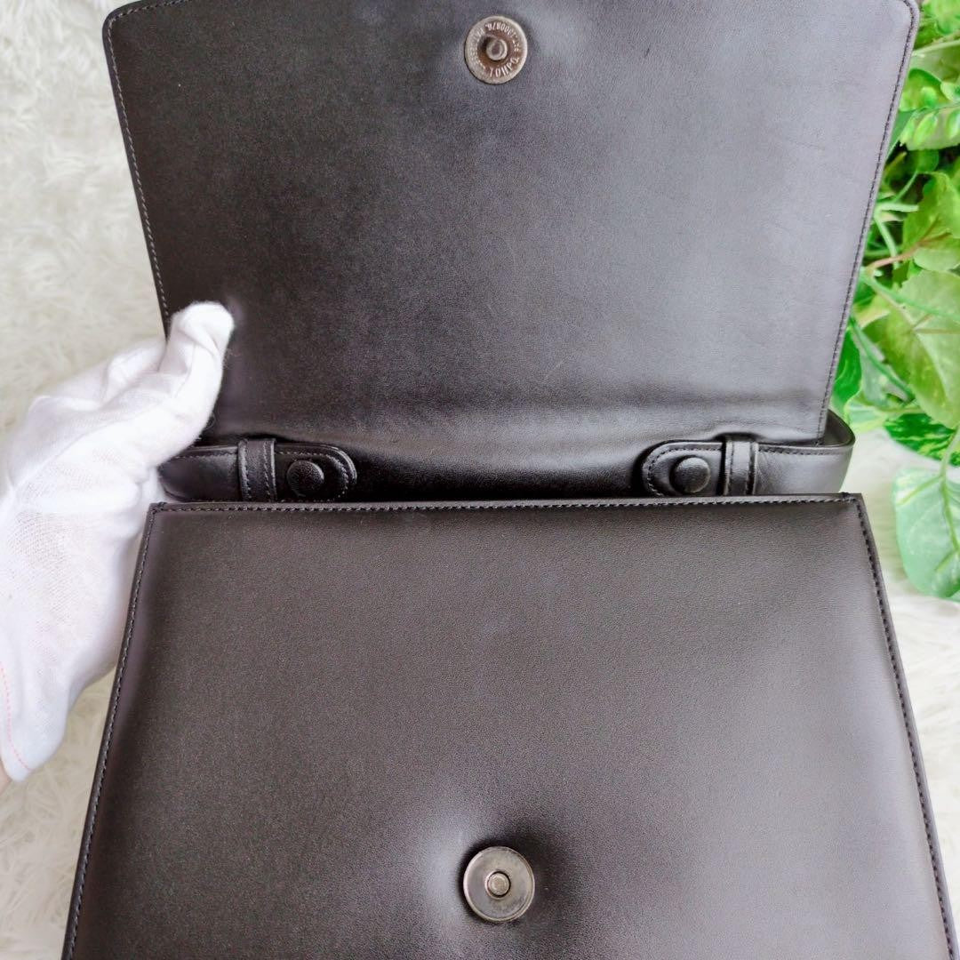 GIVENCHY Hand Bag Tote Purse 4G Leather Black Authentic
