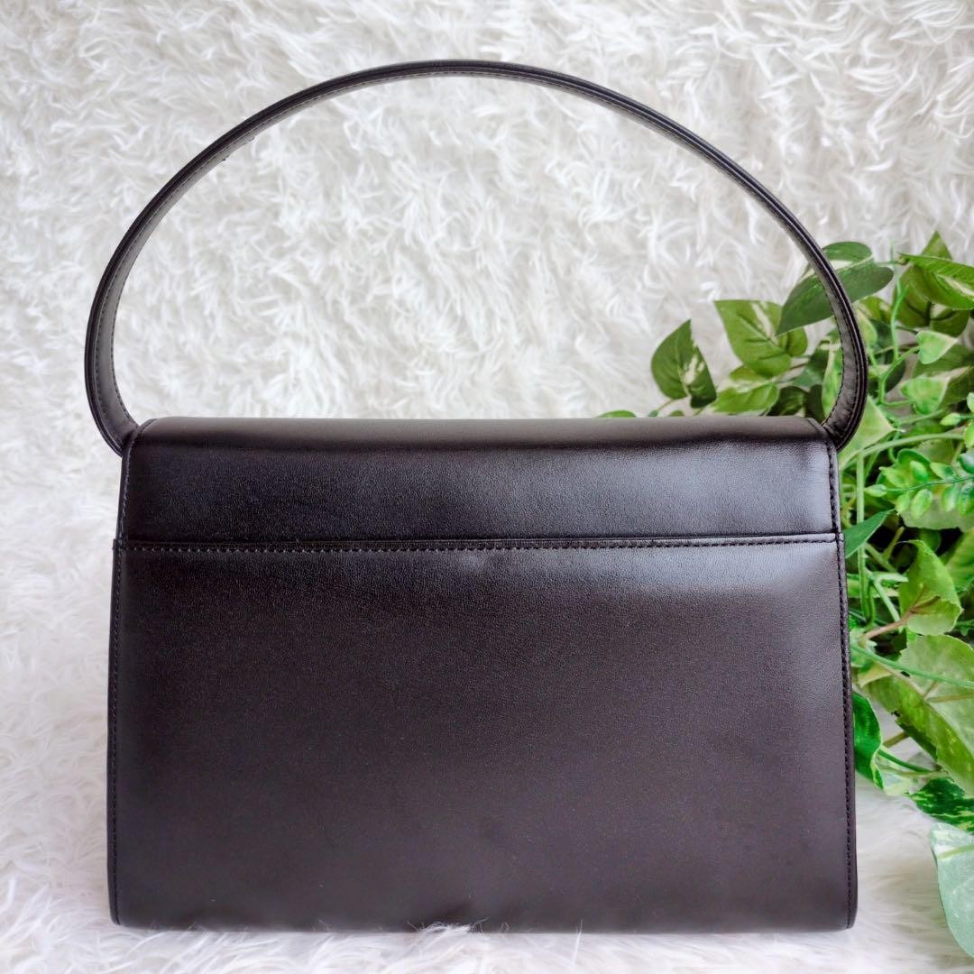 GIVENCHY Hand Bag Tote Purse 4G Leather Black Authentic