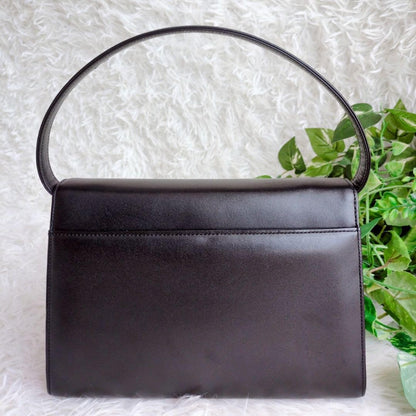 GIVENCHY Hand Bag Tote Purse 4G Leather Black Authentic