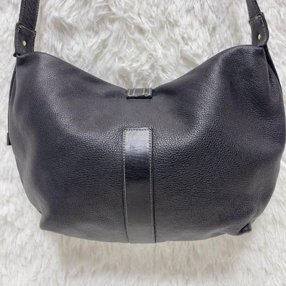 GIVENCHY Shoulder Bag Purse Leather Black Authentic