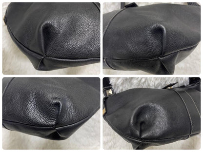 GIVENCHY Shoulder Bag Purse Leather Black Authentic