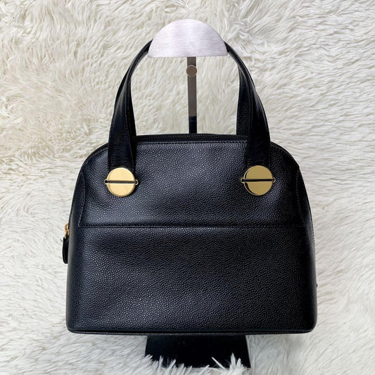 GIVENCHY Hand Bag Tote Purse Leather Black Authentic