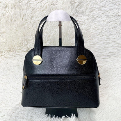 GIVENCHY Hand Bag Tote Purse Leather Black Authentic
