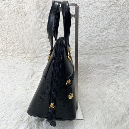 GIVENCHY Hand Bag Tote Purse Leather Black Authentic