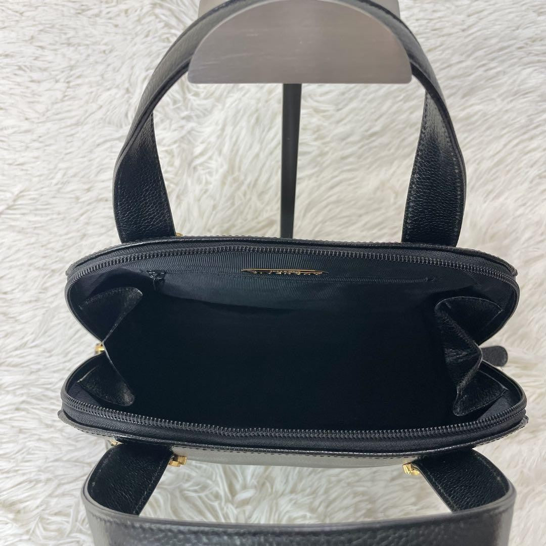 GIVENCHY Hand Bag Tote Purse Leather Black Authentic