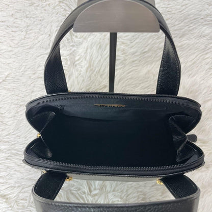 GIVENCHY Hand Bag Tote Purse Leather Black Authentic