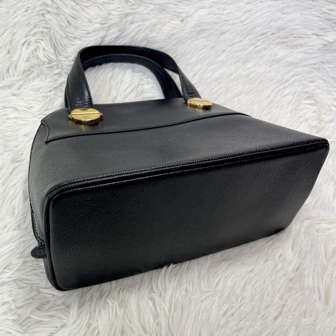 GIVENCHY Hand Bag Tote Purse Leather Black Authentic