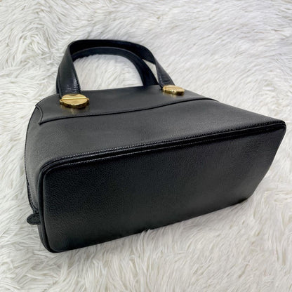 GIVENCHY Hand Bag Tote Purse Leather Black Authentic