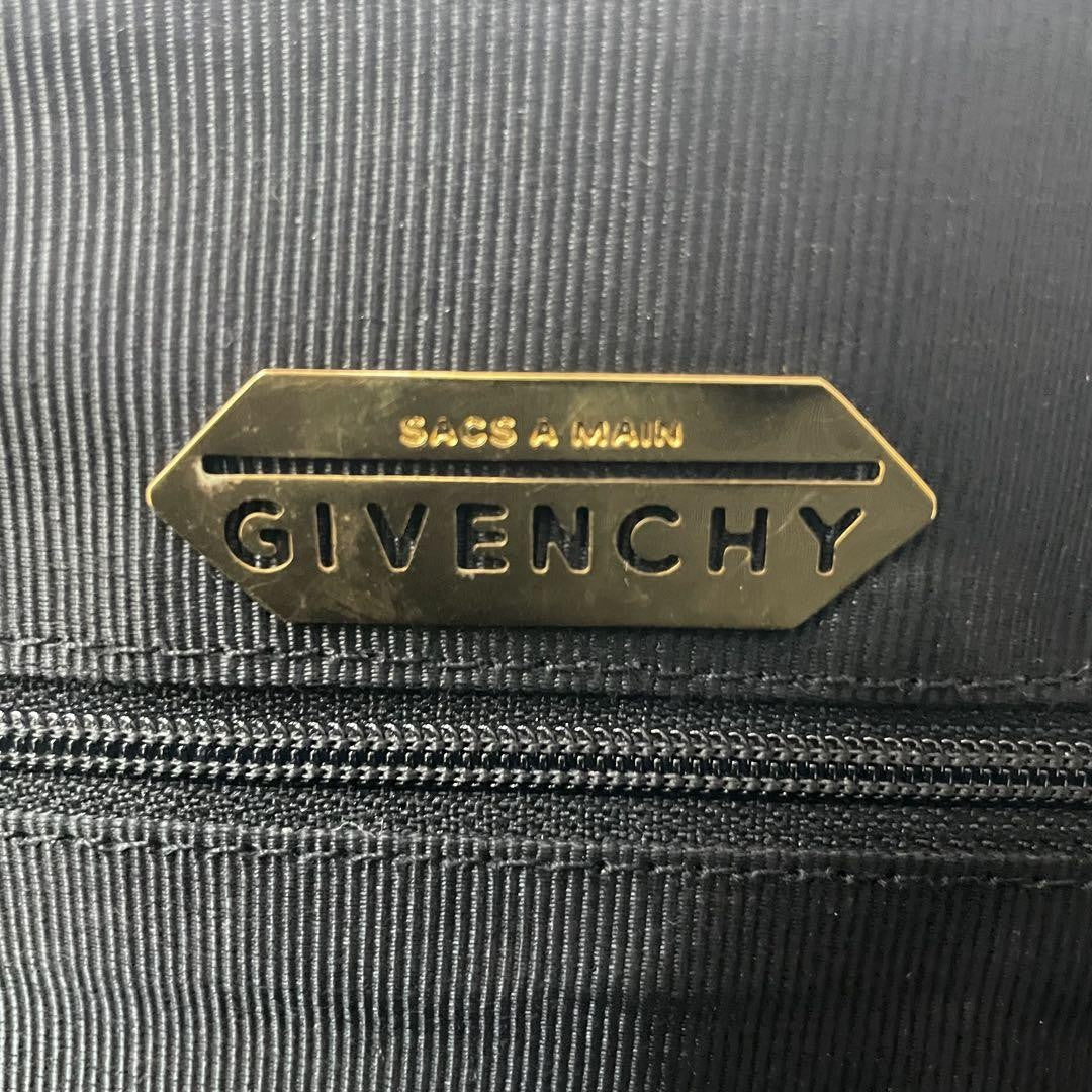 GIVENCHY Hand Bag Tote Purse Leather Black Authentic