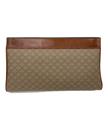 CELINE Clutch Bag Second Bag Macadam Brown Authentic