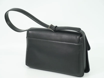 GIVENCHY Shoulder Bag Purse Leather Black Authentic